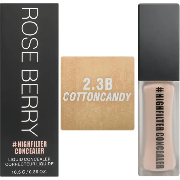 كونسيلر هايلايتر روز بيري السائل (2.3B) | Rose Berry High Filter Liquid Concealer - 2.3B Cotton Candy