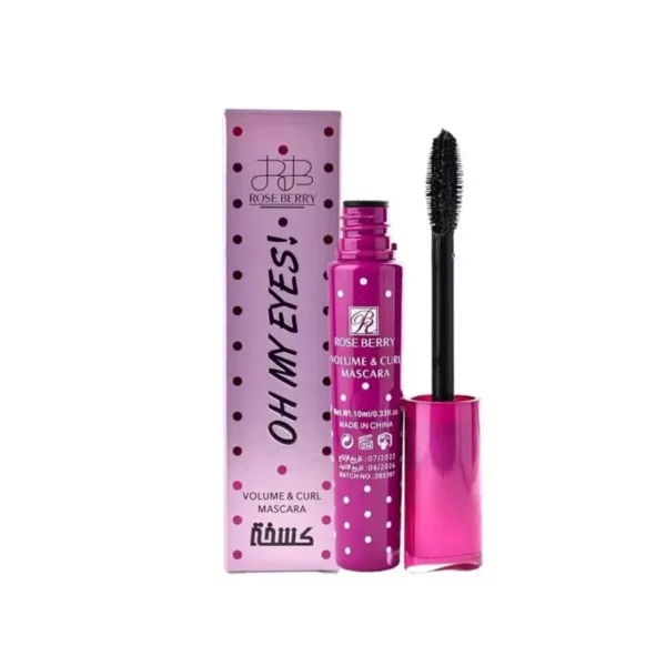 ماسكرا "أوه ماي آيز" من روز بيري - لتكثيف ورفع الرموش بتركيبة احترافية Rose Berry Oh My Eyes Mascara - Volume & Curl Professional Formula