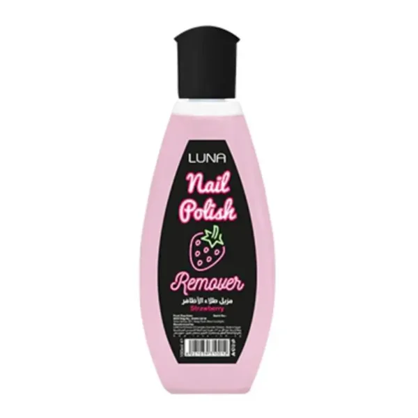 لونا مزيل طلاء أظافر برائحة الفراولة (100مل) | LUNA Nail Polish Remover - Strawberry Scent - 100ml