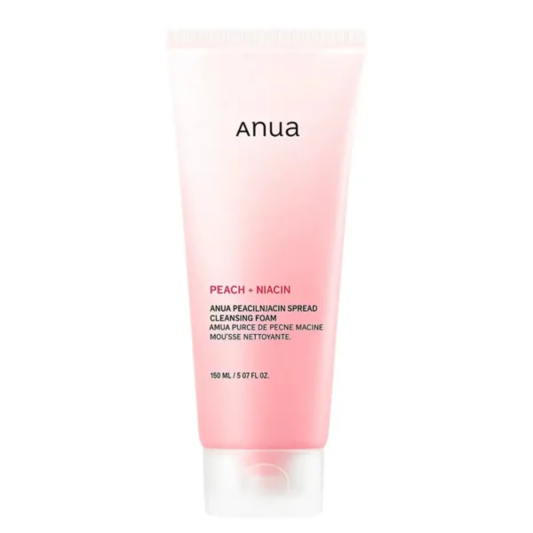 Anua Peach Niacin Spread Cleansing Foam (150ml) غسول انوا الرغوي بالخوخ والنياسيناميد لتفتيح وتنظيف البشرة (150 مل)