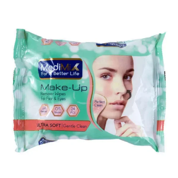 MediMix Make-Up Remover Wipes 24 pcs - مناديل إزالة المكياج ميدي ميكس 24 قطعة