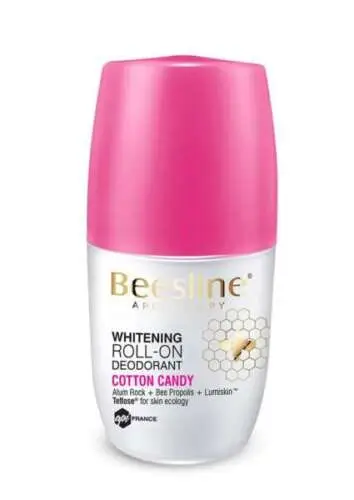 Beesline Whitening Roll-On Deo Cotton Candy 50ml - مزيل عرق بيزلين برائحة القطن الحلو 50 مل
