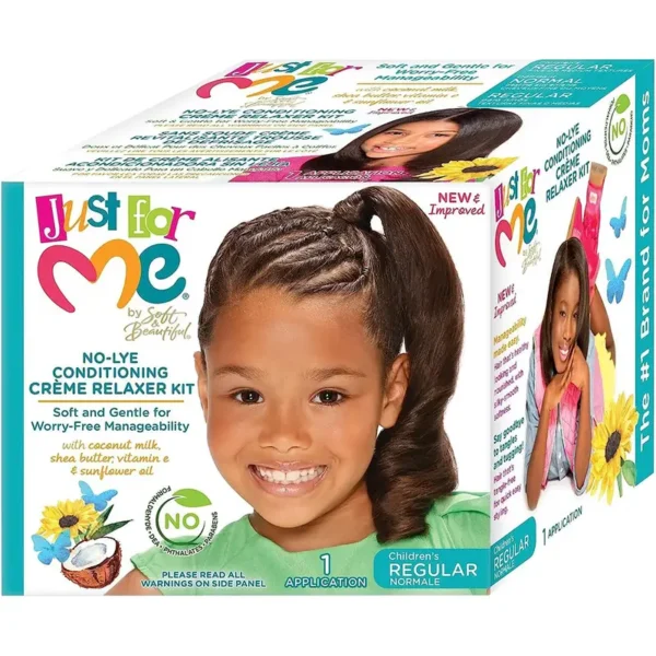 كريم فرد شعر الأطفال جست فور مي استخدام واحد - Just For Me Kids Hair Relaxer Kit Regular