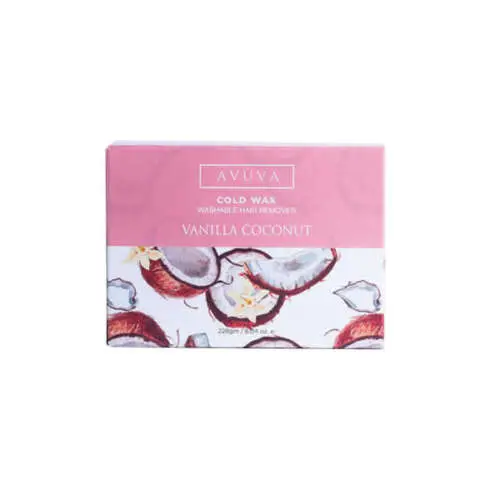 AVUVA Cold Wax Vanilla Coconut 228gm Original - واكس أفوفا البارد الأصلي بالفانيليا وجوز الهند 228 جم