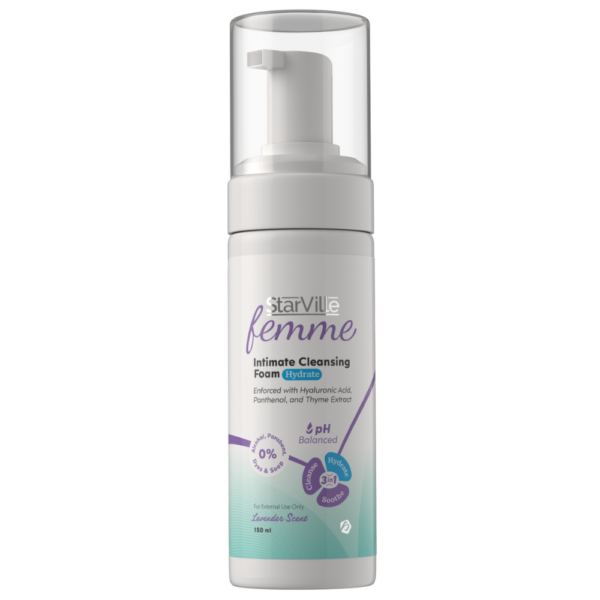StarVille Femme Intimate Cleansing Foam Hydrate – فوم ستارفيل فام للمناطق الحساسة مرطب