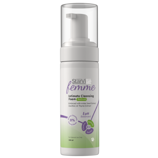 StarVille Femme Intimate Cleansing Foam Refresh – فوم ستارفيل فام للمناطق الحساسة Refresh