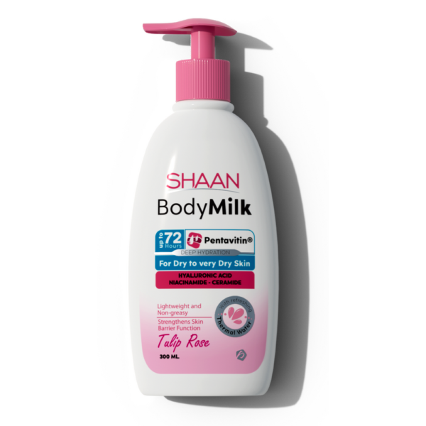 Shaan Body Milk Tulip Rose 300 ml - لوشن جسم شان توليب روز 300 مل
