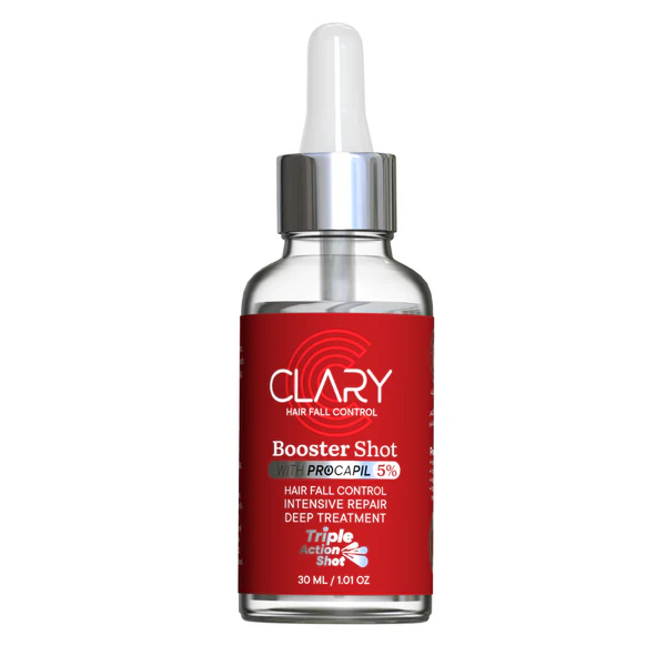 Clary Hair Booster Shot With Procapil 5% 30 ml - سيروم كلاري بوستر شوت لعلاج تساقط الشعر بالبروكابيل 5% 30 مل