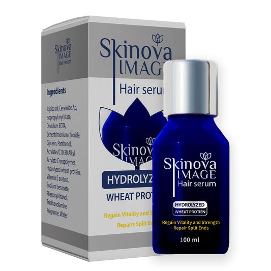 Skinova Image Hair Serum Hydrolyzed Wheat Protein 100ml – سيروم سكينوفا للشعر لتقليل الهيشان ولمعان فوري