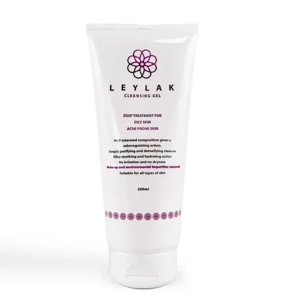 Leylak Cleansing Gel 200ml – غسول ليلاك للبشرة الدهنية والمعرضة للحبوب