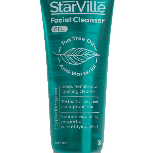 StarVille Facial Cleanser Tea Tree Gel 100 ml - غسول ستارفيل تي تري للبشرة الدهنية 100 مل