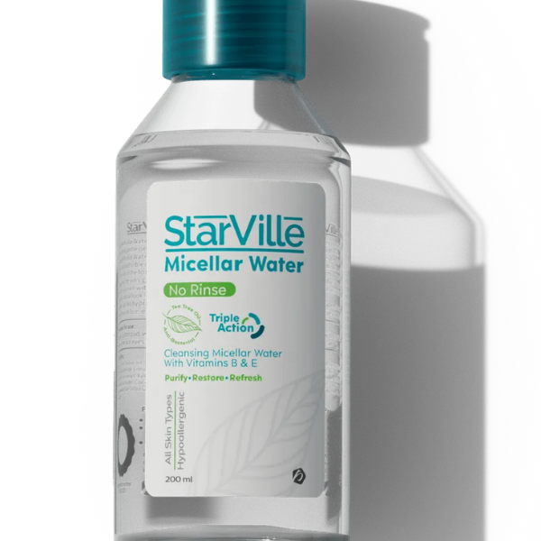 StarVille Micellar Water No Rinse 200 ml - ماء ميسيلار ستارفيل بدون شطف 200 مل