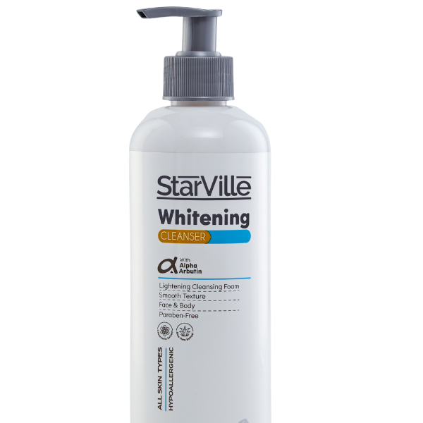 StarVille Whitening Cleanser Alpha Arbutin 400 ml - غسول ستارفيل للتفتيح ألفا أربيوتين 400 مل