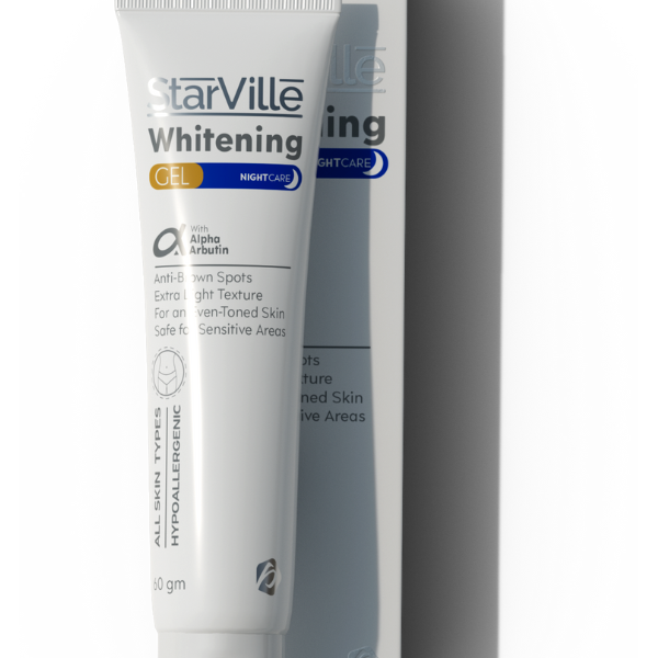 StarVille Whitening Gel Night Care Alpha Arbutin 60 gm - جل ستارفيل للتفتيح الليلي ألفا أربيوتين 60 جم