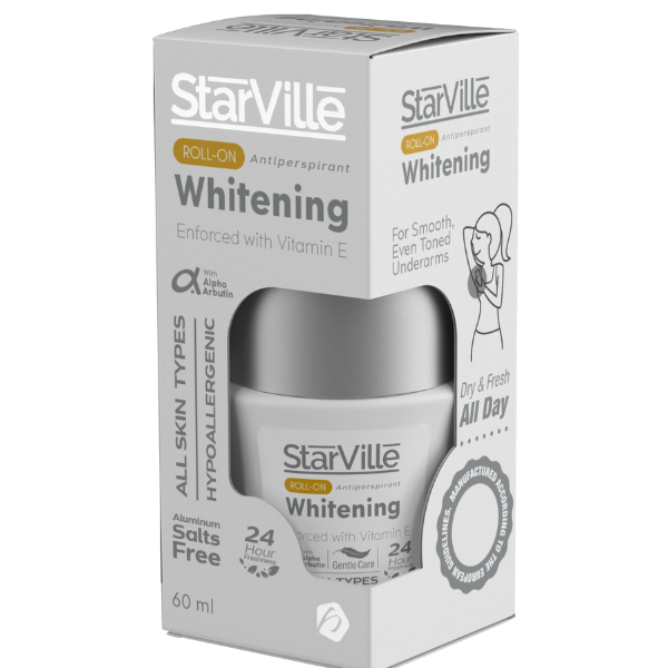 StarVille Whitening Roll-On 60 ml - مزيل عرق ستارفيل رول أون للتفتيح 60 مل