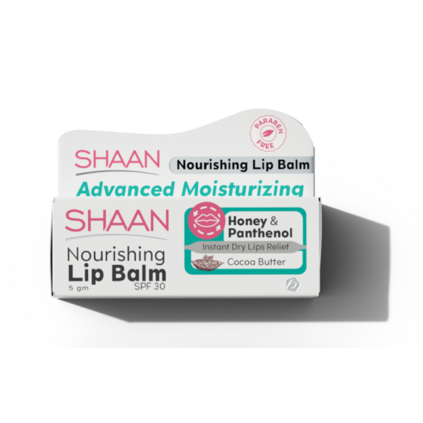 SHAAN Nourishing Lip Balm SPF 30 – مرطب شفاه شاان بالعسل والبانثينول
