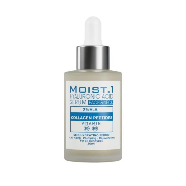 Moist 1 Hyaluronic Acid Serum 2% Face & Neck 30 ml - سيروم مويست 1 بحمض الهيالورونيك 2% للوجه والرقبة 30 مل