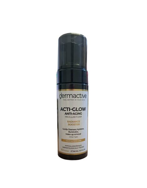 Dermactive Acti-Glow Anti-Aging Micellar Foam 150ml – غسول ديرماكتيف فوم لتنظيف البشرة وإزالة المكياج