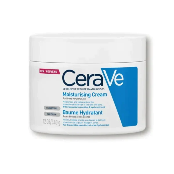 CeraVe Moisturising Cream 340g – كريم سيرافي المرطب للبشرة الجافة إلى شديدة الجفاف