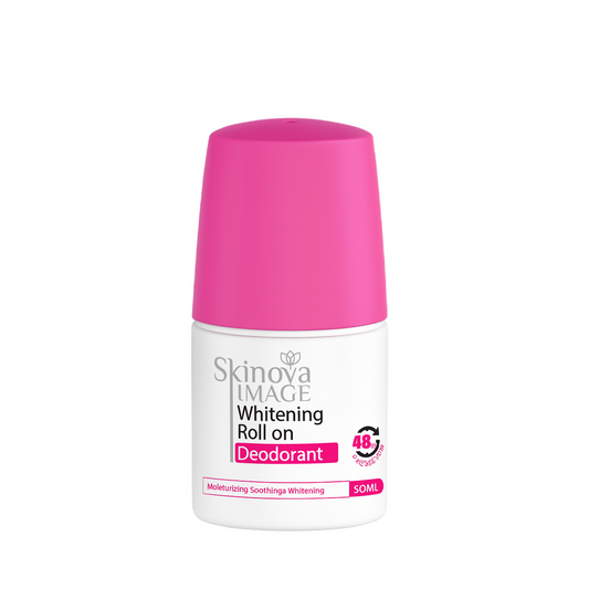 Skinova Image Whitening Roll-On Deodorant 50ml Cotton Candy – مزيل عرق سكينوفا للتفتيح برائحة كوتون كاندي