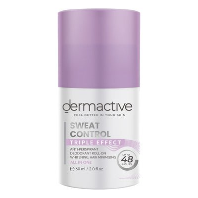 Dermactive Sweat Control Triple Effect Roll-On 60ml – مزيل عرق ديرماكتيف 3 في 1 للتحكم في التعرق وتفتيح البشرة
