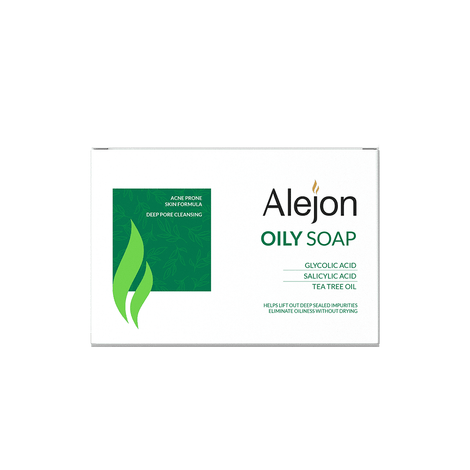 Alejon Oily Soap Glycolic & Salicylic Acid – صابونة أليجون للبشرة الدهنية والمعرضة للحبوب