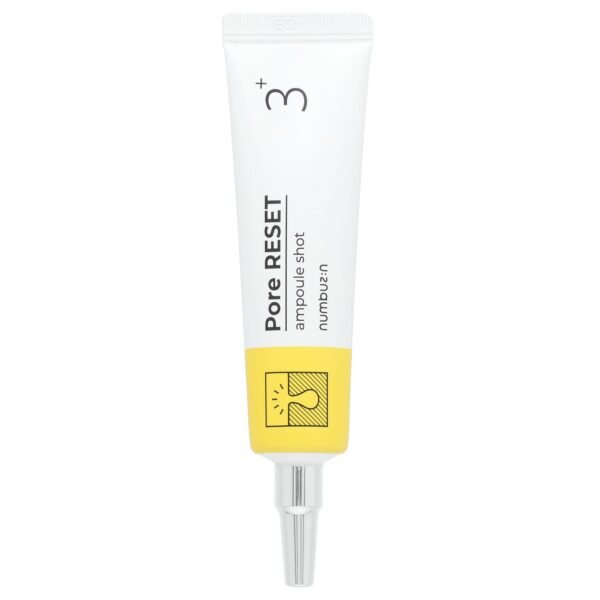 Numbuzin No.3 Pore Reset Ampoule Shot 15ml – أمبول نومبوزين 3 لتقليل المسام وتحسين ملمس البشرة