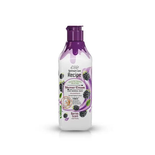 Eva Optimum Care Recipe Quenching Blend Shower Cream 370ml – شاور كريم إيفا ريسيبى لترطيب وانتعاش البشرة برائحة التوت