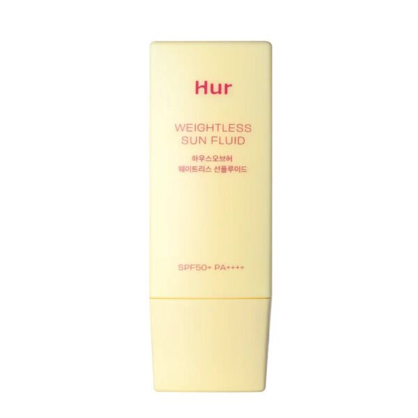 Hur Weightless Sun Fluid SPF50+ PA++++ 50ml – واقي شمس هور الخفيف بملمس غير مرئي