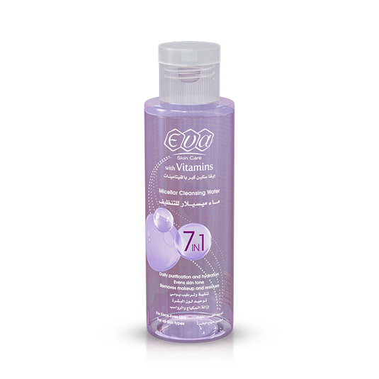 Eva Skin Care Micellar Cleansing Water 7 in 1 110ml – ماء ميسيلار إيفا لتنظيف وإزالة المكياج وترطيب البشرة