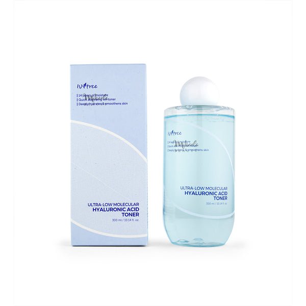 Isntree Ultra-Low Molecular Hyaluronic Acid Toner 300ml – تونر إيزنتري هيالورونيك أسيد فائق الترطيب