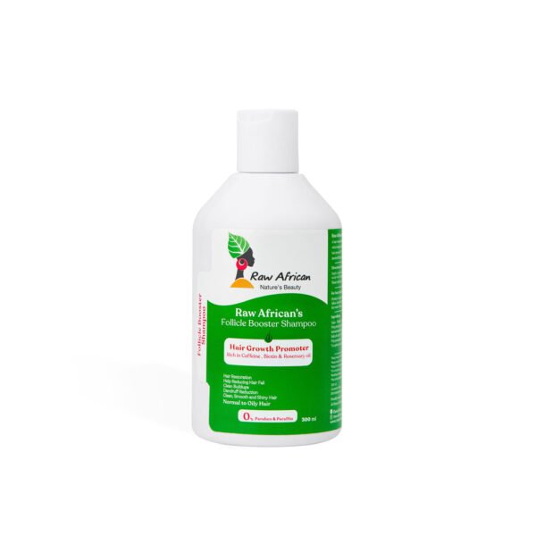 Raw African Follicle Booster Shampoo Hair Growth Promoter 300ml – شامبو فوليكل بوستر لتحفيز نمو الشعر من رو أفريكان