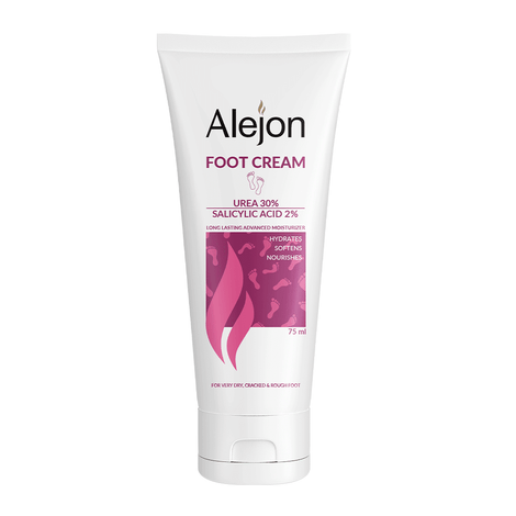 Alejon Foot Cream Urea 30% + Salicylic Acid 2% 75ml – كريم أليجون للقدمين باليوريا والساليسيليك أسيد