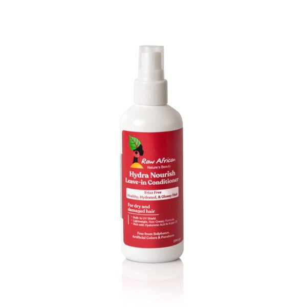 Raw African Hydra Nourish Leave-In Conditioner Frizz Free 200ml – ليف إن هيدرا نورش المضاد للهيشان من رو أفريكان