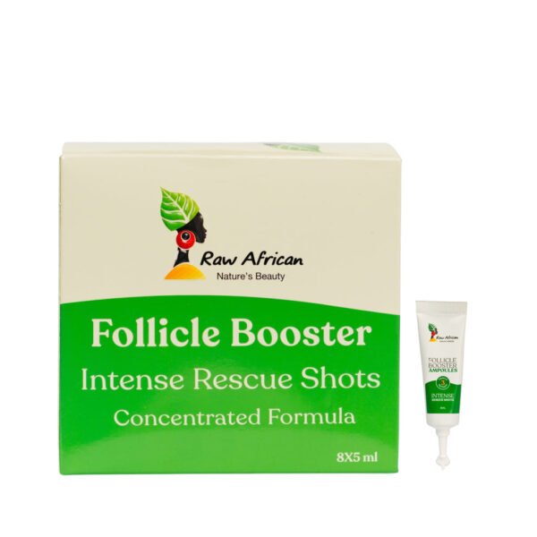 Raw African Follicle Booster Intense Rescue Shots 8x5ml – أمبولات فوليكل بوستر المكثفة لإنقاذ الشعر من رو أفريكان