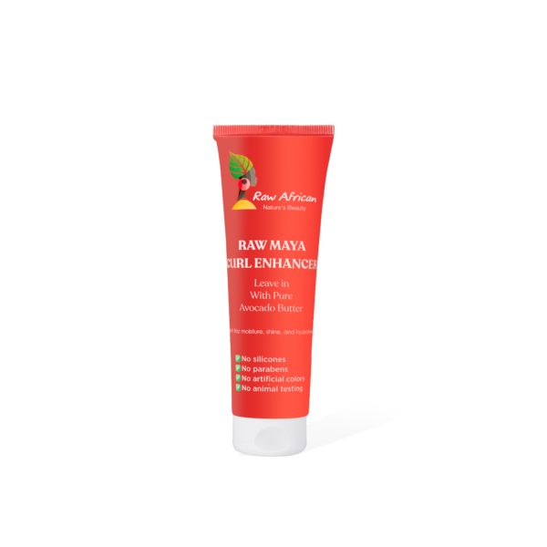 Raw African Raw Maya Curl Enhancer Leave In With Pure Avocado Butter 250ml – كريم كيرلي بالأفوكادو من رو أفريكان
