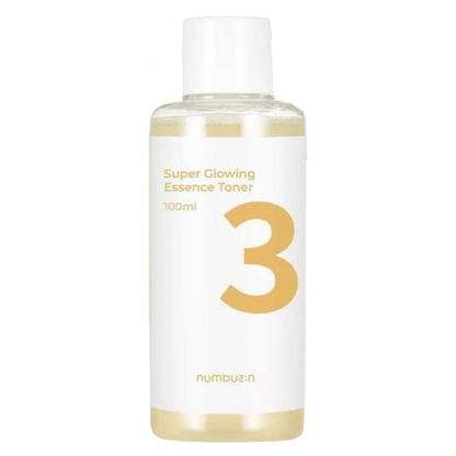 Numbuzin No.3 Super Glowing Essence Toner Mini Size 100ml – تونر نومبوزين 3 للتوهج الفوري حجم صغير