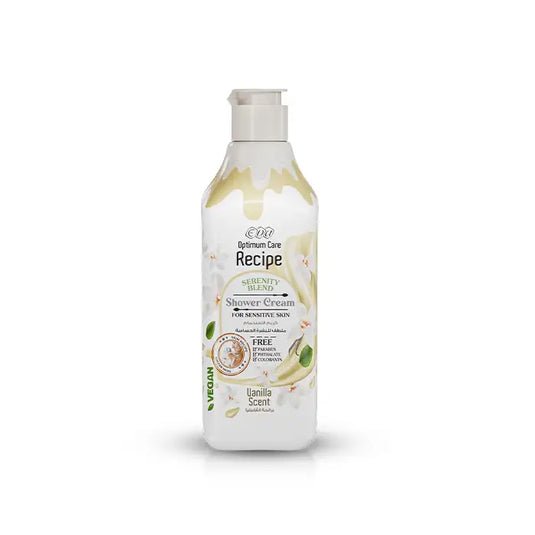 Eva Optimum Care Recipe Serenity Blend Shower Cream 370ml – شاور كريم إيفا ريسيبى للبشرة الحساسة برائحة الفانيليا
