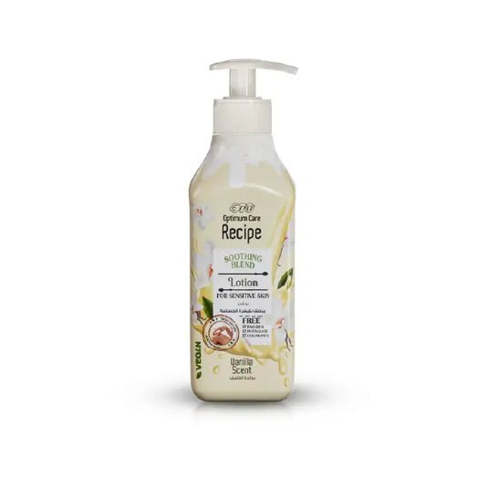 Eva Optimum Care Recipe Soothing Blend Body Lotion 370ml – لوشن إيفا ريسيبى المهدئ للبشرة الحساسة برائحة الفانيليا
