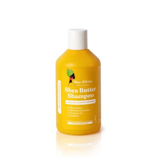 Raw African Shea Butter Shampoo Protein-Rich Formula 500ml – شامبو شيا باتر الغني بالبروتين من رو أفريكان