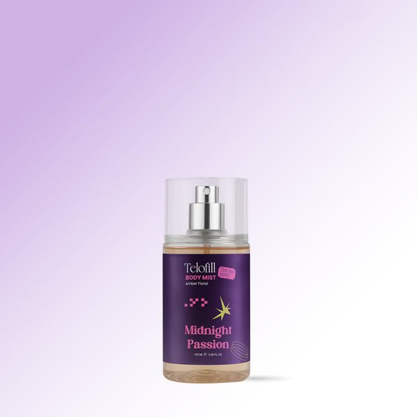 Telofill Midnight Passion Body Mist Travel Size Amber Floral 100ml – بودي ميست ميدنايت باشن ترافيل سايز من تيلوفيل