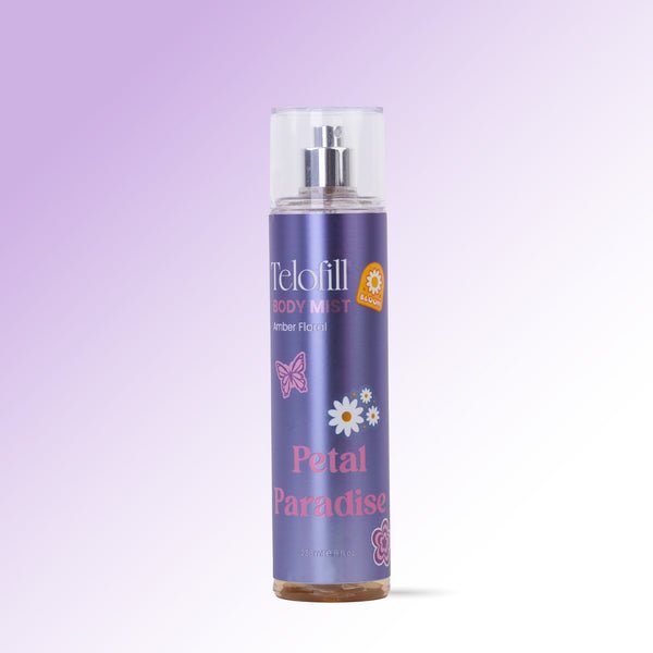 Telofill Petal Paradise Body Mist Amber Floral 235ml – بودي ميست بيتال بارادايس من تيلوفيل