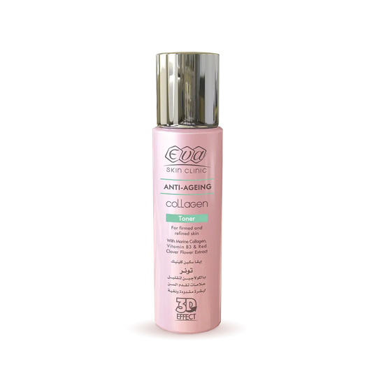 Eva Skin Clinic Collagen Toner Anti-Ageing 200ml – تونر إيفا بالكولاجين لشد البشرة وتنقية المسام
