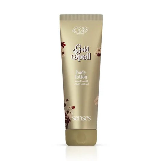 Eva Senses Gold Spell Body Lotion 240ml – لوشن إيفا سينس برائحة Gold Spell الفاخرة لترطيب الجسم