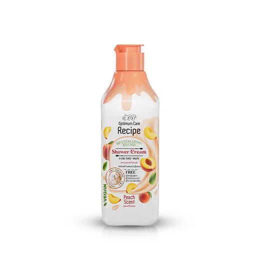 Eva Optimum Care Recipe Revitalizing Blend Shower Cream 370ml – شاور كريم إيفا ريسيبى لتجديد وترطيب البشرة برائحة الخوخ