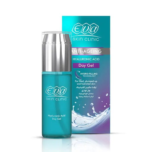 Eva Skin Clinic Hyaluronic Acid Day Gel 50ml – جل إيفا بحمض الهيالورونيك لترطيب البشرة بدون دهون