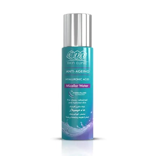 Eva Skin Clinic Hyaluronic Acid Micellar Water 200ml – ماء ميسيلار إيفا بحمض الهيالورونيك لتنظيف وترطيب البشرة