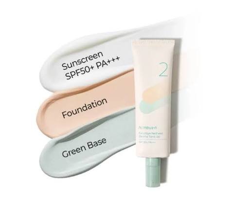 Numbuzin No.2 Goodbye Redness Derma Tone-Up Sunscreen SPF50+ PA+++ 50ml – واقي شمس نومبوزين لتقليل الاحمرار وتوحيد لون البشرة