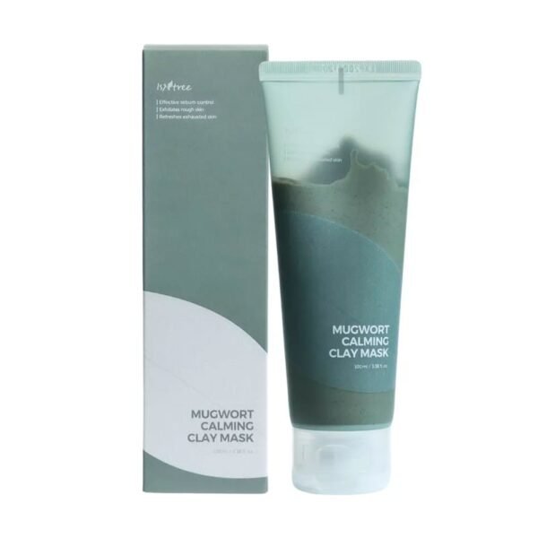 Isntree Mugwort Calming Clay Mask 100ml – ماسك إيزنتري موجورت الطيني المهدئ