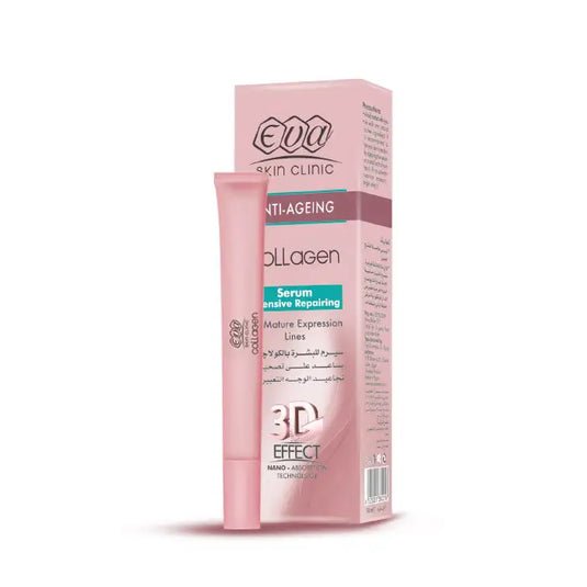 Eva Skin Clinic Collagen Intensive Repairing Serum for Expression Lines 15ml – سيروم إيفا بالكولاجين لعلاج خطوط التعبير وإصلاح البشرة